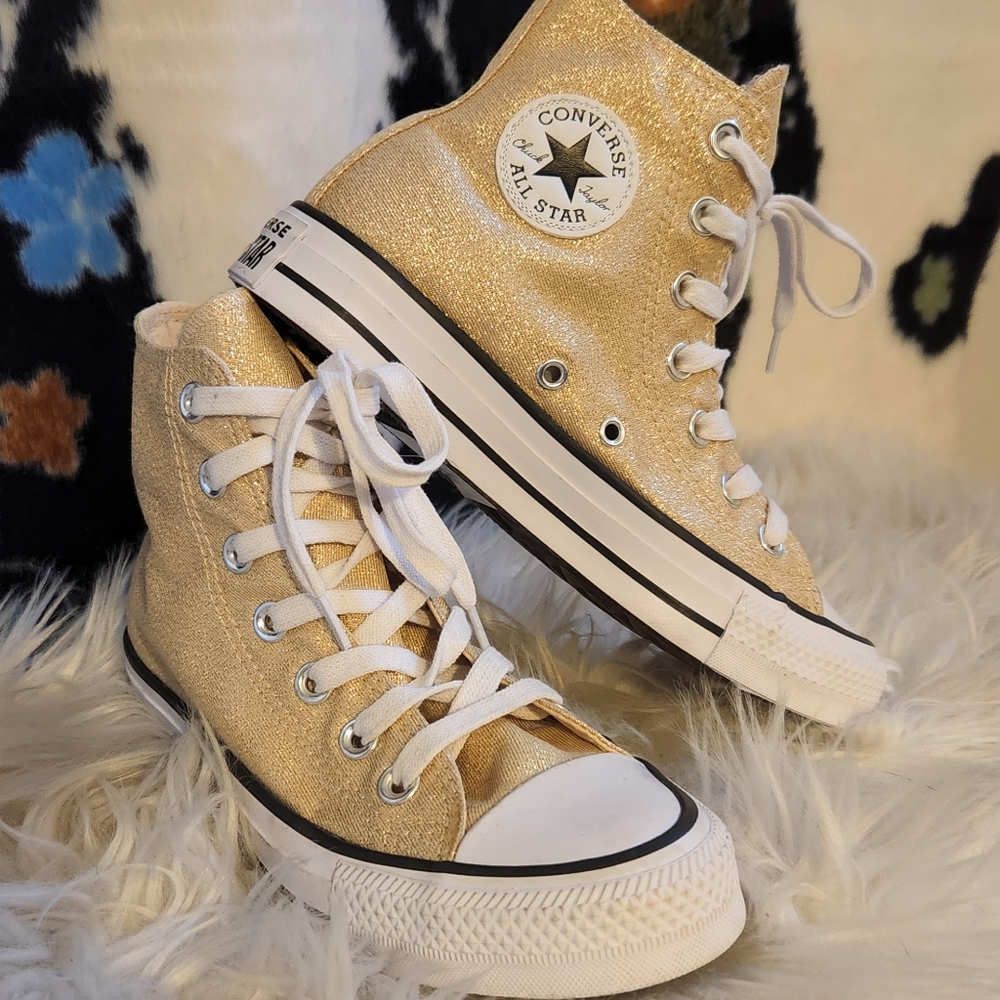 Converse Gold Glitter Chuck Taylor All Star